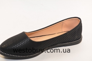 Женские балетки каемка страз С39