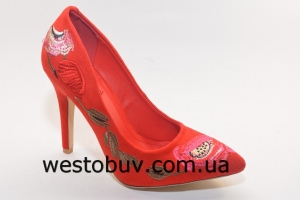 Туфли женские красные 9053-19