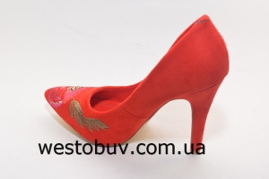 Туфли женские красные 9053-19