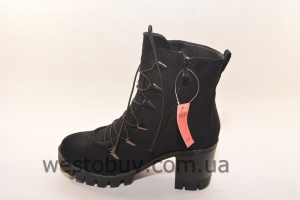 Замшевые зимние женские ботинки M1-11