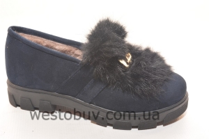 Зимние женские полуботинки с опушкой 866-3
