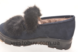 Зимние женские полуботинки с опушкой 866-3