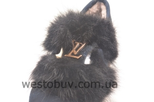 Зимние женские полуботинки с опушкой 866-3