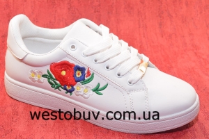 Слипоны женские цветы A9-05
