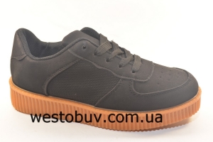 Черные слипоны экко-замш AD-275