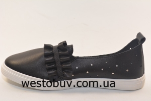 Мокасины черного цвеат для женщин 8-33b