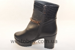 Ботинки для женщин зимние золотистая цепка 015PS