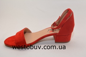 Женские босоножки устойчивый каблук 6226-1a