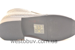 Лаковые женские ботинки низкий каблук 575-4