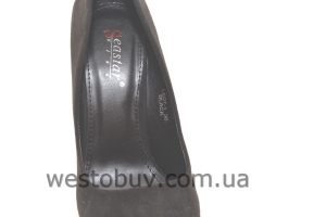 Замшевые женские туфли высокий каблук LE07-1