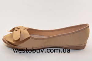 Удабные женские балетки с бантиком