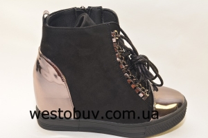 Ботинки женские на танкетке FA135