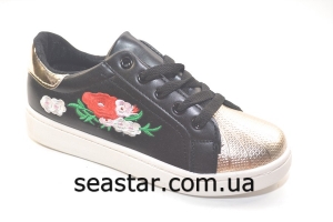 Слипоны для женщин с вышивкой W-123