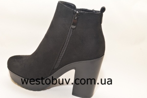 Ботинки  женские  с серебристой вставкой RBS-8