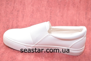 Sea Star белоснежные мокасины NB72a