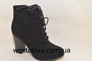 Женские  ботинки на шнурках 66-202