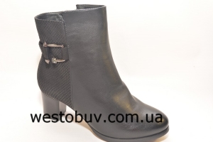 Ботинки для женщин с серебристой пряжкой DX1634
