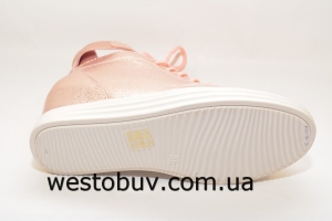 Розовые женские  сникерсы на танкетке 50-3