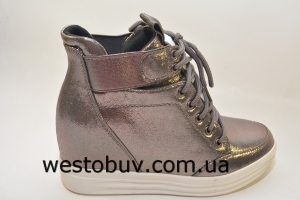 Женские  сникерсы на танкетке 50-2