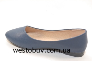 Балетки женские синего цвета T-11