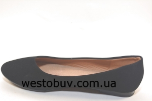 Балетки женские черные стразы 5038-2