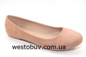 Балетки женские телесного цвета JXA-004a