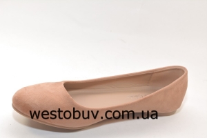 Балетки женские телесного цвета JXA-004a