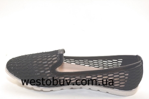 Женские балетки лаковая каемка L005