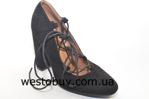 Женские туфли на шнурке 98901