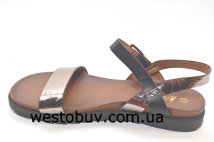 Босоножки золотистые женские JX822-1