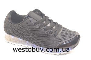 Кроссовки черные женские 7-p7933A-12