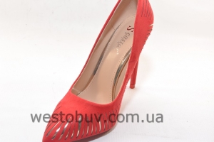 Женские туфли с "золотыми" вставками Sea Star  LE016P