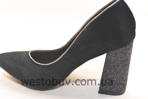Туфли женские каблук с блеском 3040-2
