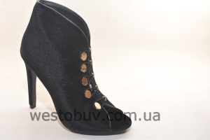 Женские летние ботинки на пуговках 1129-1