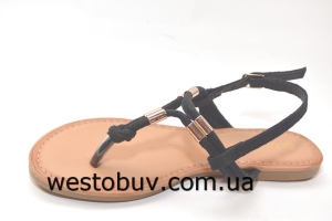 Женские босоножки экко-замша WSA15