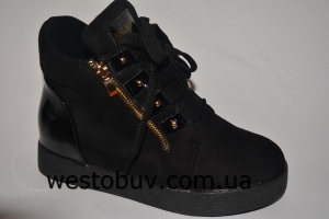 Женские ботинки лаковый задник 45-2