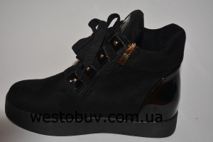 Женские ботинки лаковый задник 45-2