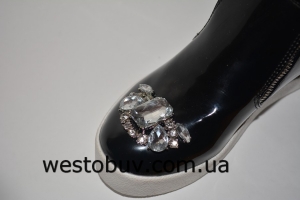 Женские ботинки стразы 45-3