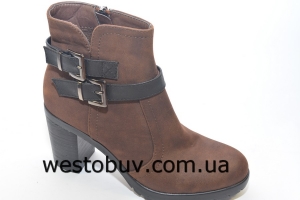 Женские ботинки из замша 2616-1