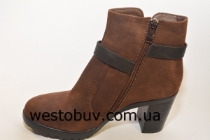 Женские ботинки из замша 2616-1