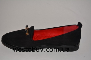 Женские балетки красная стелька  630-11