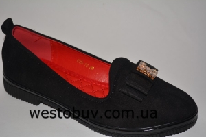 Балетки женские двойной бантик  630-13