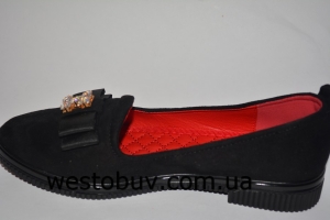 Балетки женские двойной бантик  630-13