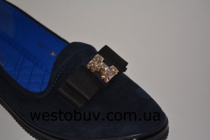 Балетки женские двойной бантик 630-13a