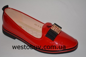 Красные балетки для женщин 630-16b