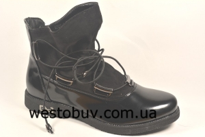 Женские комбинированные ботинки 6706-1