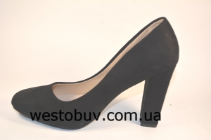 Жгуче черные туфли для женщин  Z-22a