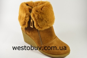 Ботинки замшевые с мехом  YL418a