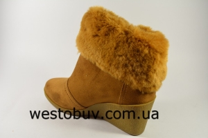 Ботинки замшевые с мехом  YL418a