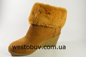 Ботинки замшевые с мехом  YL418a